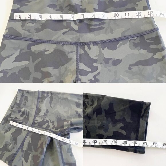 Lululemon Wunder Under Crop Camo Leggings 17” Inseam 9” Rise Women’s Sz 8 W6AVVS - Picture 6 of 7